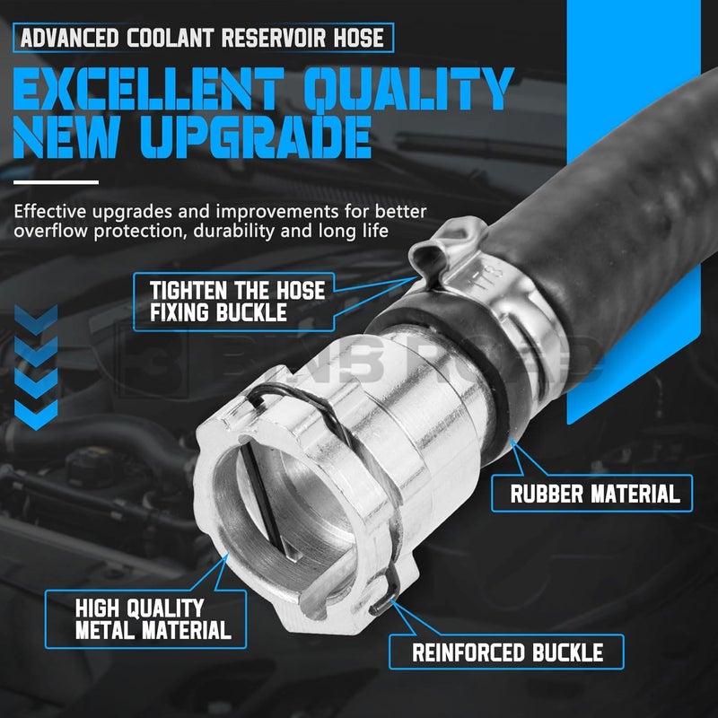 BINB ROAD Upgrade Engine Coolant Reservoir Hose 17128602599 Compatible with BMW G30 G32 G12 530i 640iX 740i - Image 4